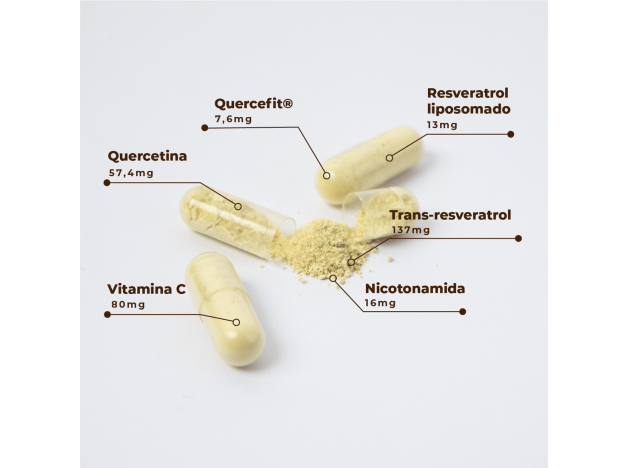 Kobho Trans Resveratrol+Quercetina 60 Cápsulas