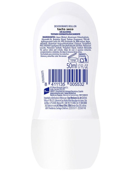 Lactovit Invisible Antimanchas Deo Roll-On 50 Ml