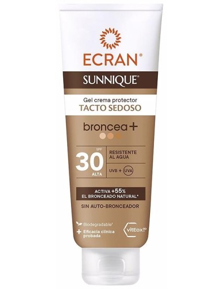 Ecran Sunnique Broncea+ Gel-Crema Spf30 250 Ml