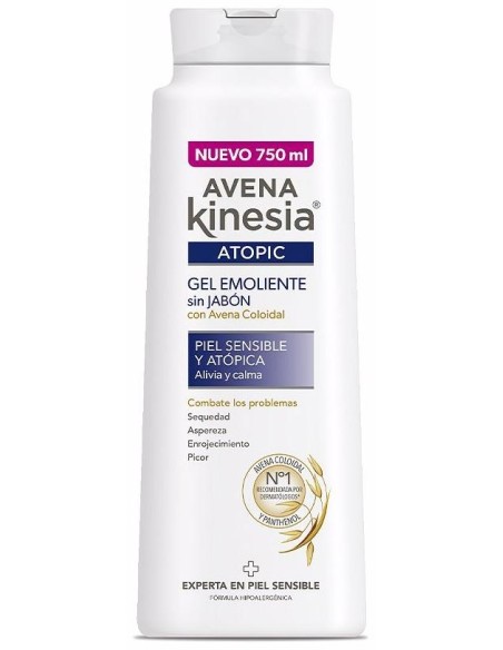 Avena Kinesia Topic Gel Emoliente Sin Jabón 750Ml
