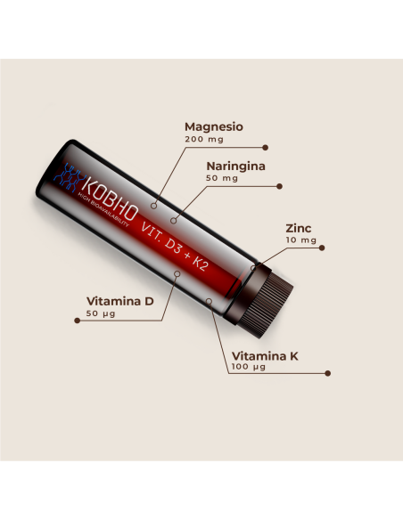 Kobho Vitamina D3 + K2 Líquido 20 Viales 25 ml