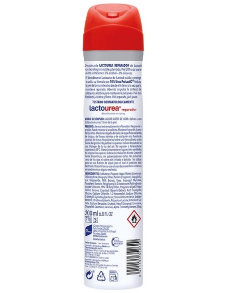 Lacto-Urea Deo Vaporizador Reparador 200 Ml