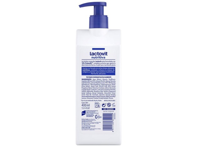 Lactovit Original Leche Corporal Nutritiva 400 Ml
