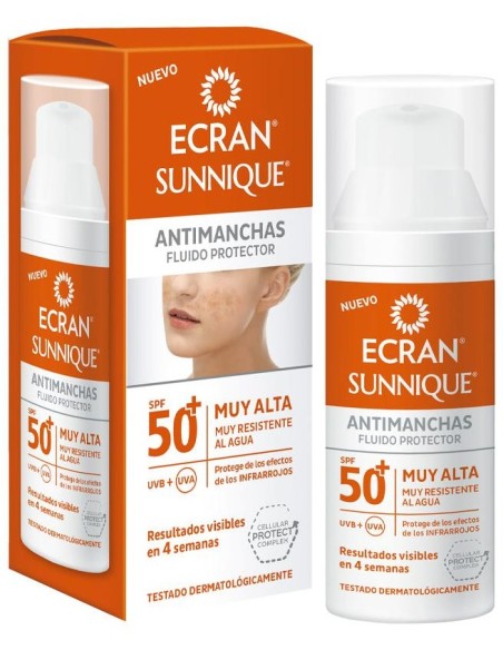 Ecran Sunnique Antimanchas Facial Spf50+ 50 Ml