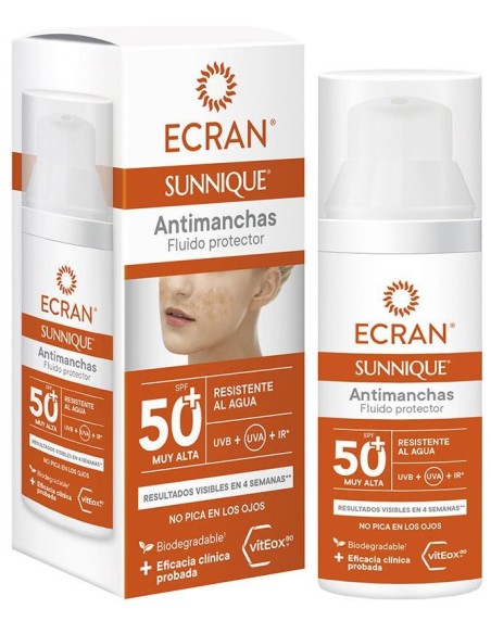 Ecran Sunnique Antimanchas Facial Spf50+ 50 Ml