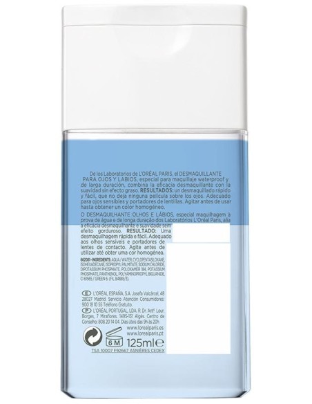 Desmaquillador Ojos Waterproof 125 Ml