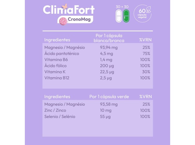 Niam Climafort Cronomag 60 Cápsulas Vegetales