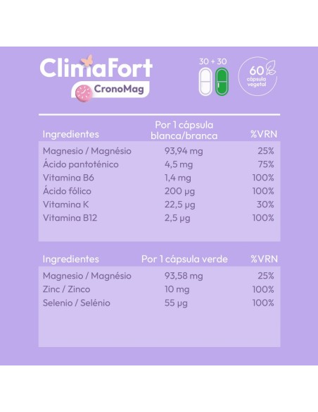 Niam Climafort Cronomag 60 Cápsulas Vegetales