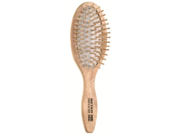 Cepillo Neumático Con Púas De Madera, Mango De...