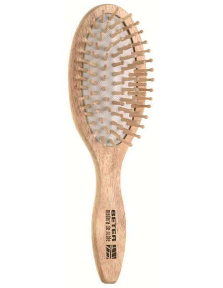 Cepillo Neumático Con Púas De Madera, Mango De Madera Oak 1 U