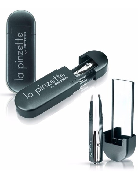 La Pinzette Pinza De Depilar Con Luz Y Espejo Gris 1 U