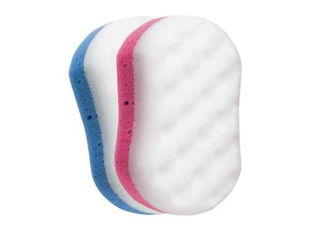 Esponja De Baño Mixta-Peeling Suave-Rugoso 2 Pz