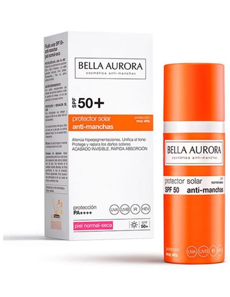 Bella Aurora Fluido Solar Antimanchas Piel Normal-Seca Spf50+ 50Ml