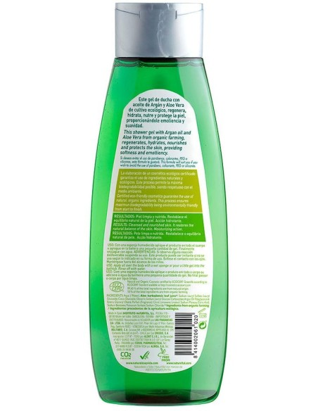 Naturvital Gel De Ducha Bio Ecocert Regenerador Argán %26 Aloe Vera 500Ml