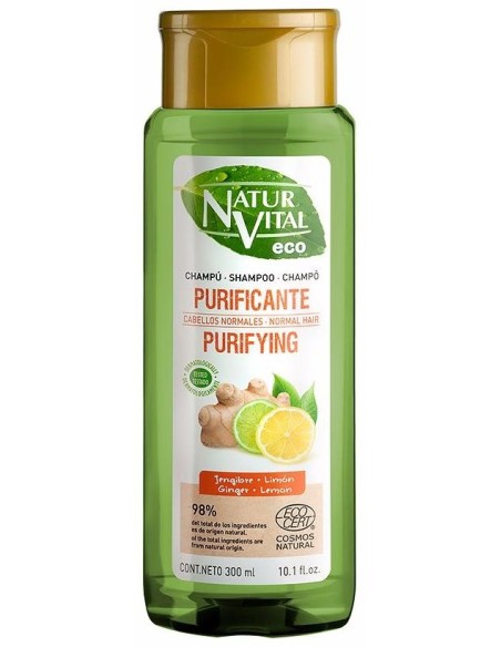 Naturvital Eco Purificante Jengibre Y Limón Champú 300Ml