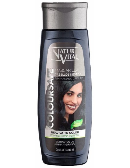 Naturvital Mascarilla Coloursafe Negro 300Ml