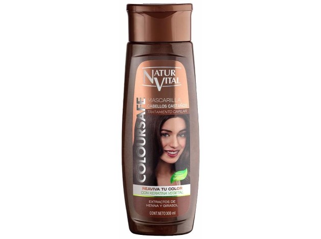 Naturvital Mascarilla Coloursafe Castaño 300Ml