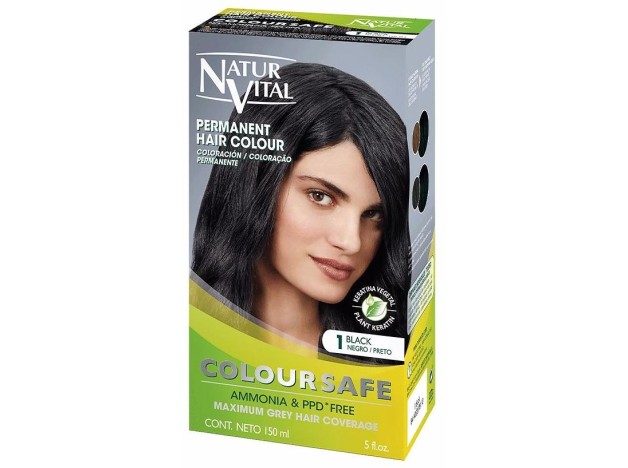 Naturvital Coloursafe Tinte Permanente 1 Negro...