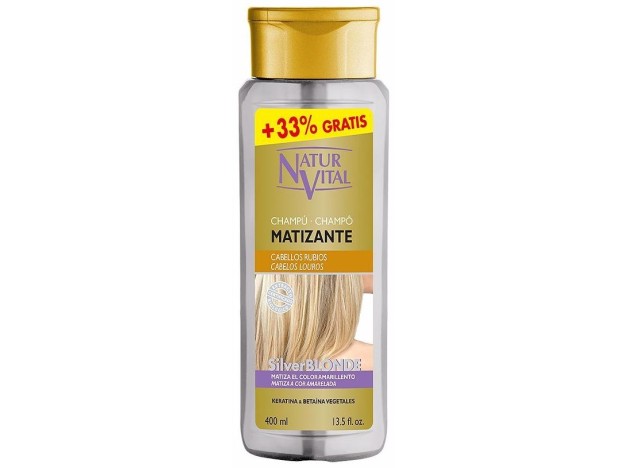 Naturvital Champú Matizante Silver Blonde 400Ml