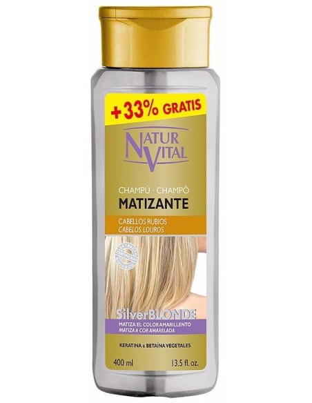 Naturvital Champú Matizante Silver Blonde 400Ml