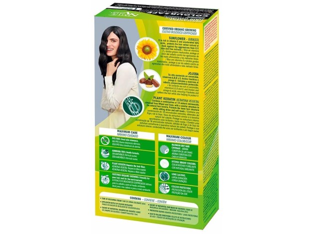 Naturvital Coloursafe Tinte Permanente 1 Negro...