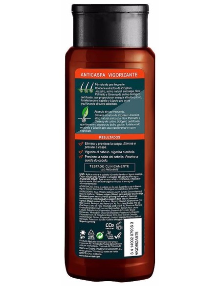 Naturvital Champú Anticaspa Anticaída Vigorizante 300Ml