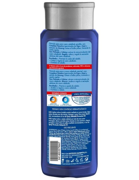Naturvital Champú Anticaída Cuero Cabelludo Sensible 300Ml