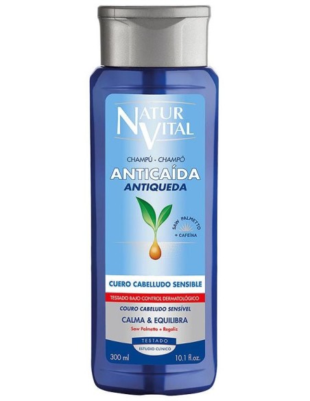 Naturvital Champú Anticaída Cuero Cabelludo Sensible 300Ml