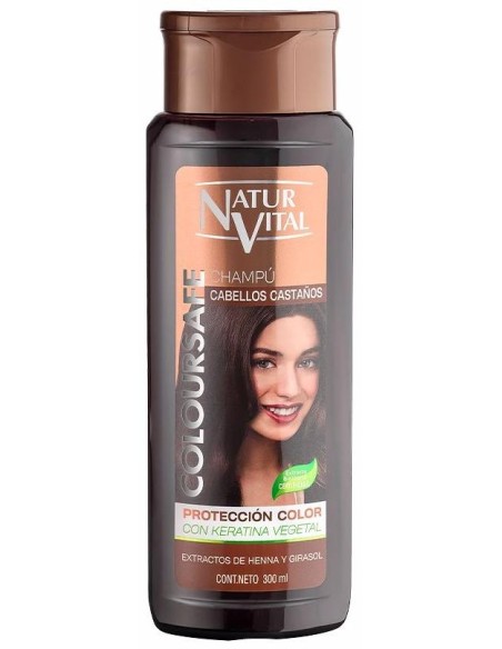 Naturvital Champu Color Castaño 300Ml