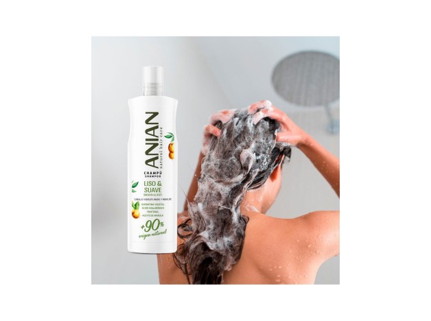 Anian Liso %26 Suave Champú Queratina Vegetal...