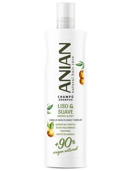 Anian Liso %26 Suave Champú Queratina Vegetal 400Ml