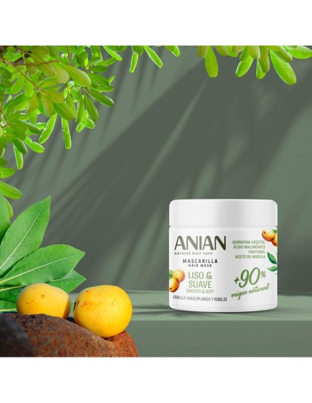 Anian Liso %26 Suave Mascarilla Queratina Vegetal 350Ml