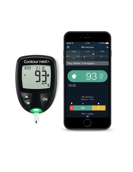 Contour Next Glucometro Sistema Medidor Analisis Glucemia