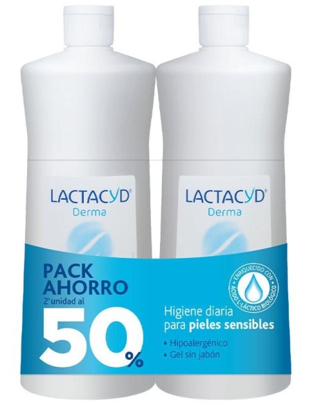 Lactacyd Derma Gel De Baño 2 X 1000 Ml