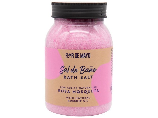 Flor De Mayo Sal De Baño Rosa Mosqueta 650G