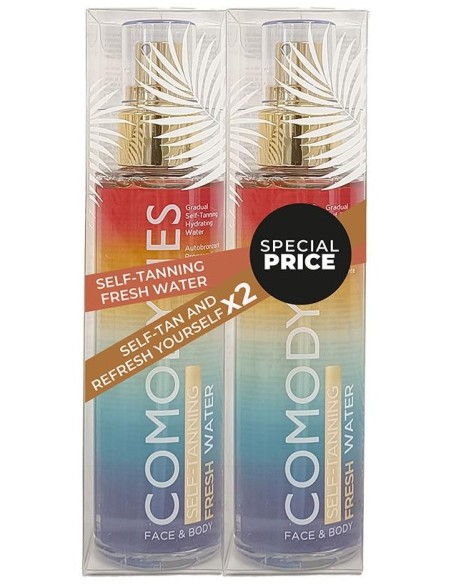 Comodynes Duplo Self Tanning Fresh Water Autobronceador Refrescante E Hidratante 2 X 100 Ml
