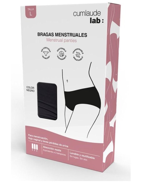 Cumlaude Lab Bragas Menstruales Absorción Media-Alta L 1 U