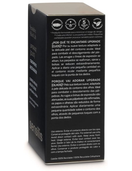 Sensilis Upgrade Crema De Ojos Tratamiento Restaurador, 15 Ml