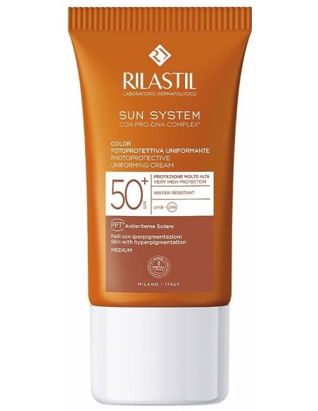 Rilastil Sun System Spf 50+ Color Emulsión Facial, 50 Ml