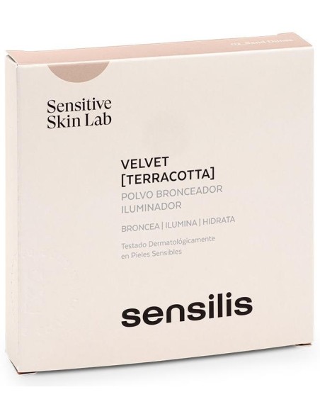 Sensilis Velvet [Terracota] Polvo Bronceador Iluminador 02 Sand Dunes 15G