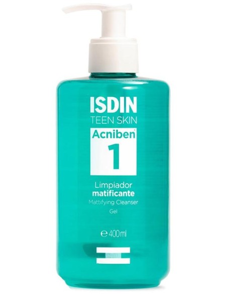 Isdin Teen Skin Acniben Limpiador Matificante Gel 400Ml