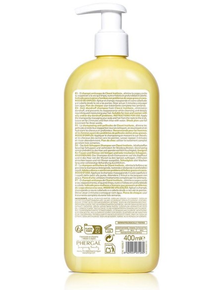 Phergal Clearé Institute Champú Anticaspa 400 Ml