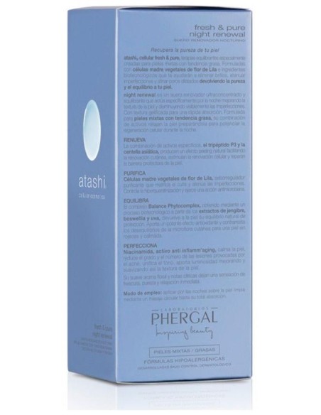 Atashi® Fresh%26Pure Suero Facial Renovador Night Renewal 30Ml