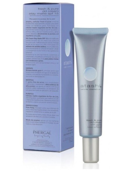 Atashii® Fresh%26Pure Dd Cream Stay Matte Tono Medio 40Ml