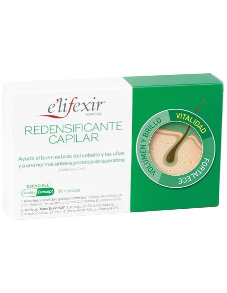 Elifexir Esenciall Redensificante Capilar 30Cap.