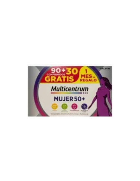 Multicentrum Mujer 50+ Pack 90 Comprimidos + 30 Gratis