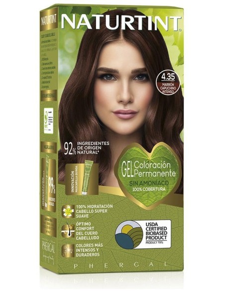 Naturtint Tinte De Cabello 4.35 Marrón Capuchino Intenso 1Ud