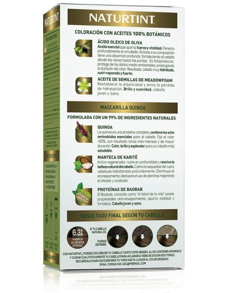 Naturtint Tinte De Cabello 6.31 Marron Almendra Intenso 1Ud