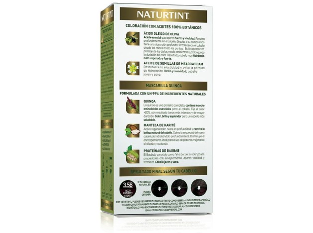 Naturtint Tinte De Cabello 3.56 Rojo Radiante...