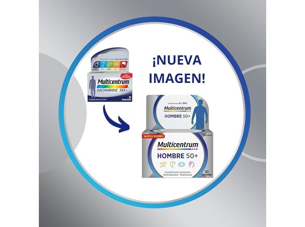 Multicentrum Hombre 50+ 90 Comprimidos + 30...